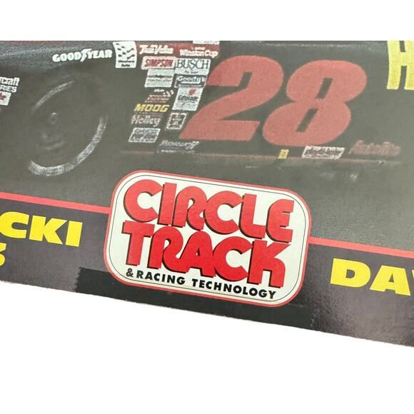 NASCAR Alan Kulwicki #7 Davey Allison #28 Racing In Memory Stats Track READ - Picture 7 of 7